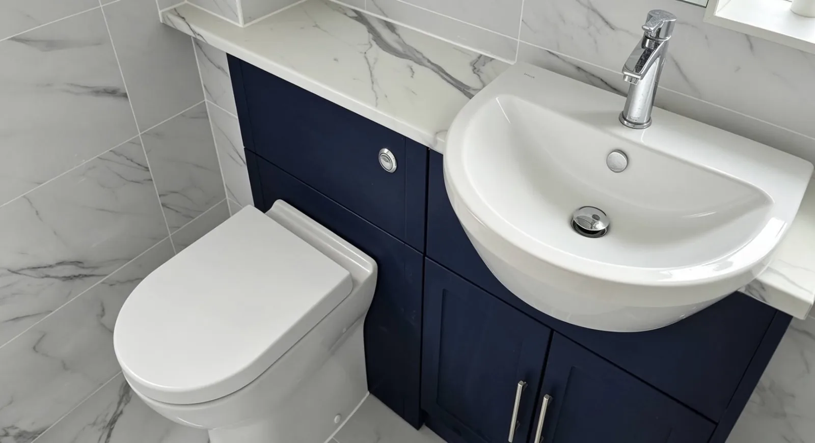 Marble Vanity & Toilet Suite